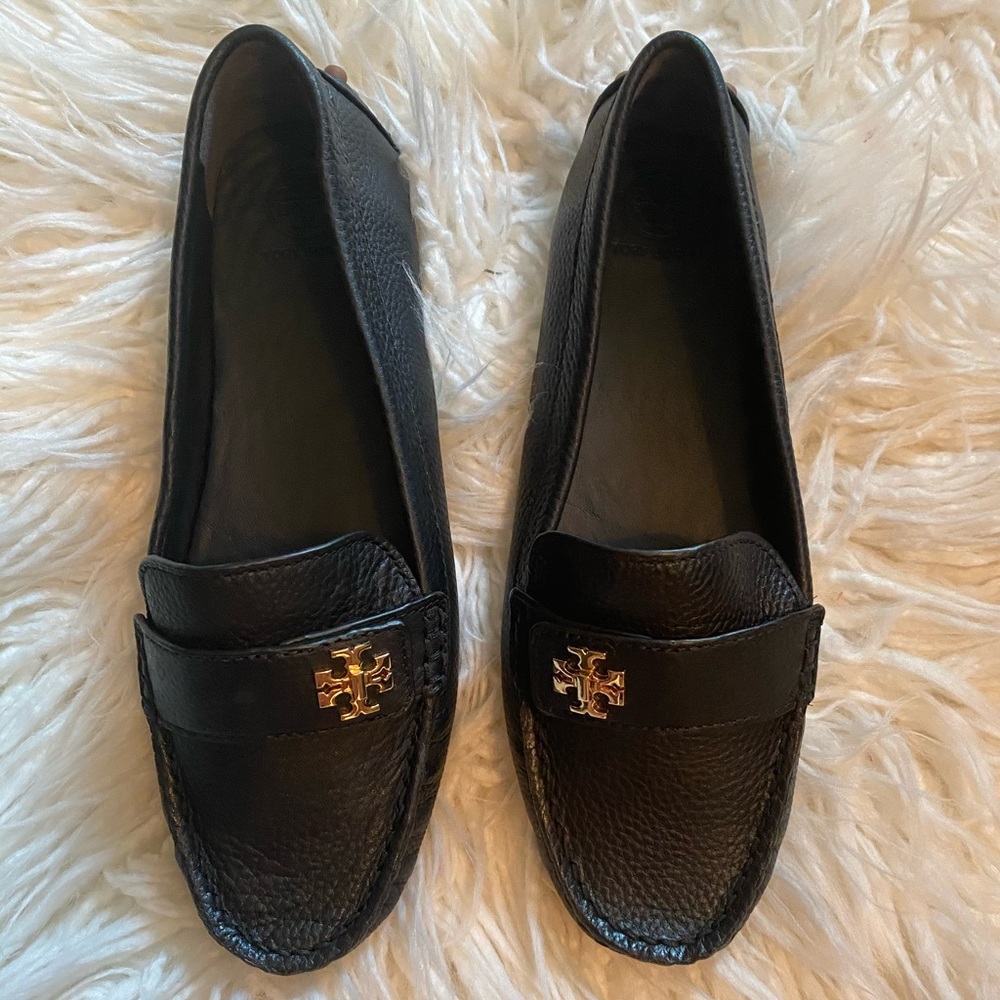 Tory Burch Kira Driver in perfect black, size 7.5